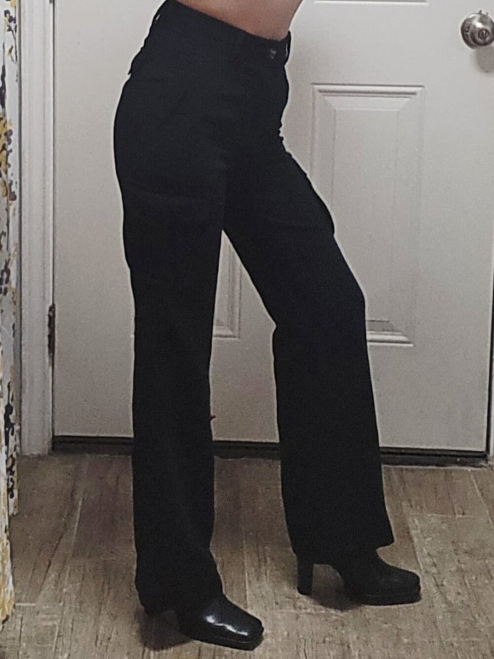 Size 00 Black High Rise Slacks - Has Pockets